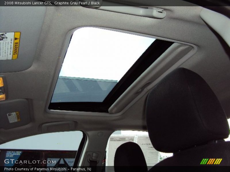 Graphite Gray Pearl / Black 2008 Mitsubishi Lancer GTS
