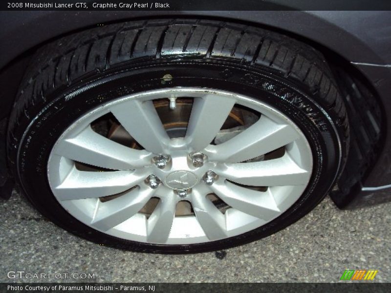 Graphite Gray Pearl / Black 2008 Mitsubishi Lancer GTS
