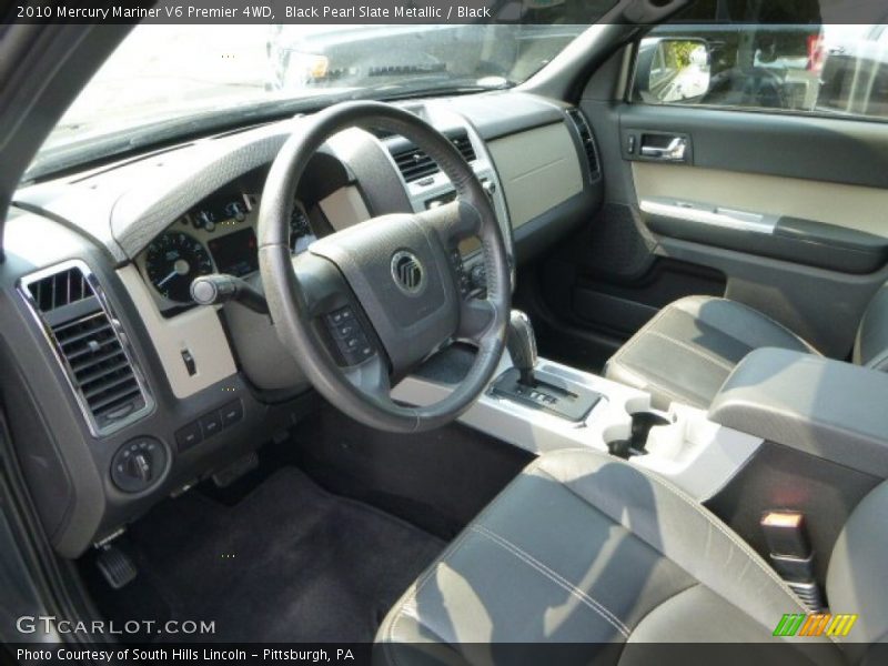 Black Pearl Slate Metallic / Black 2010 Mercury Mariner V6 Premier 4WD