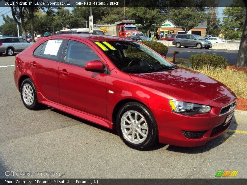 Front 3/4 View of 2011 Lancer Sportback ES