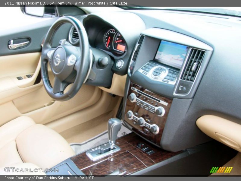 Winter Frost White / Cafe Latte 2011 Nissan Maxima 3.5 SV Premium