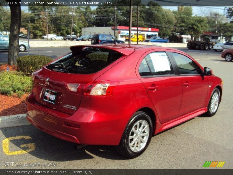 Rally Red Metallic / Black 2011 Mitsubishi Lancer Sportback ES