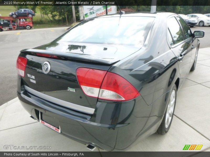 Atlantis Green Metallic / Dark Charcoal 2010 Mercury Milan V6 Premier