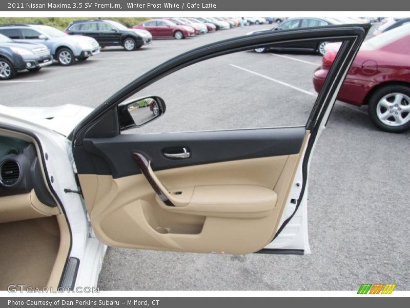 Winter Frost White / Cafe Latte 2011 Nissan Maxima 3.5 SV Premium