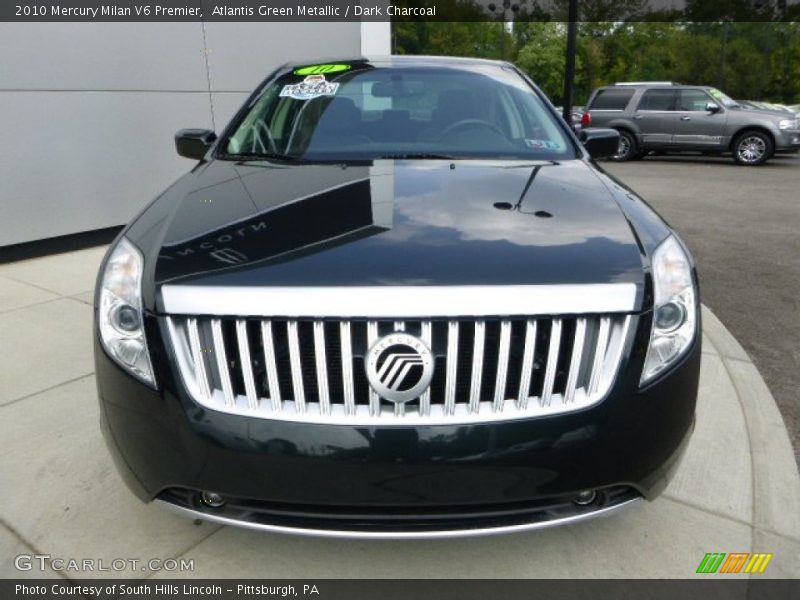 Atlantis Green Metallic / Dark Charcoal 2010 Mercury Milan V6 Premier