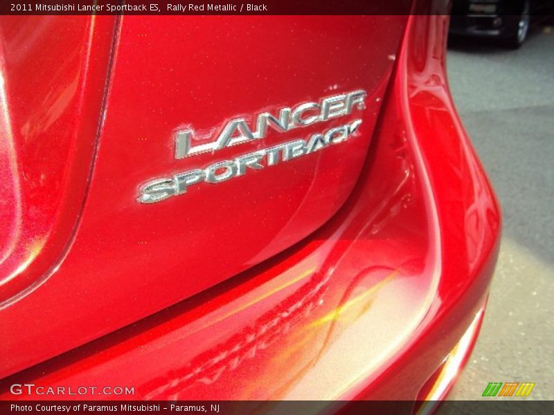 Rally Red Metallic / Black 2011 Mitsubishi Lancer Sportback ES