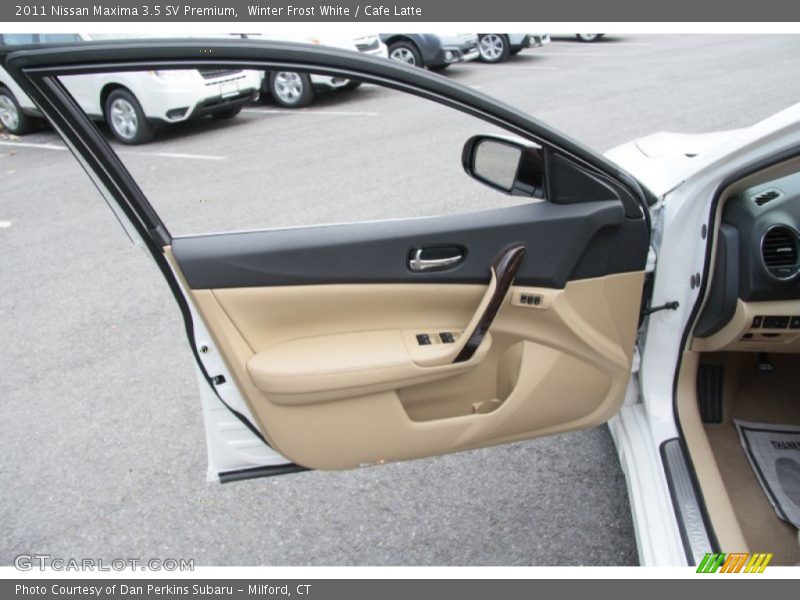 Winter Frost White / Cafe Latte 2011 Nissan Maxima 3.5 SV Premium