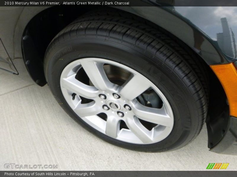 Atlantis Green Metallic / Dark Charcoal 2010 Mercury Milan V6 Premier