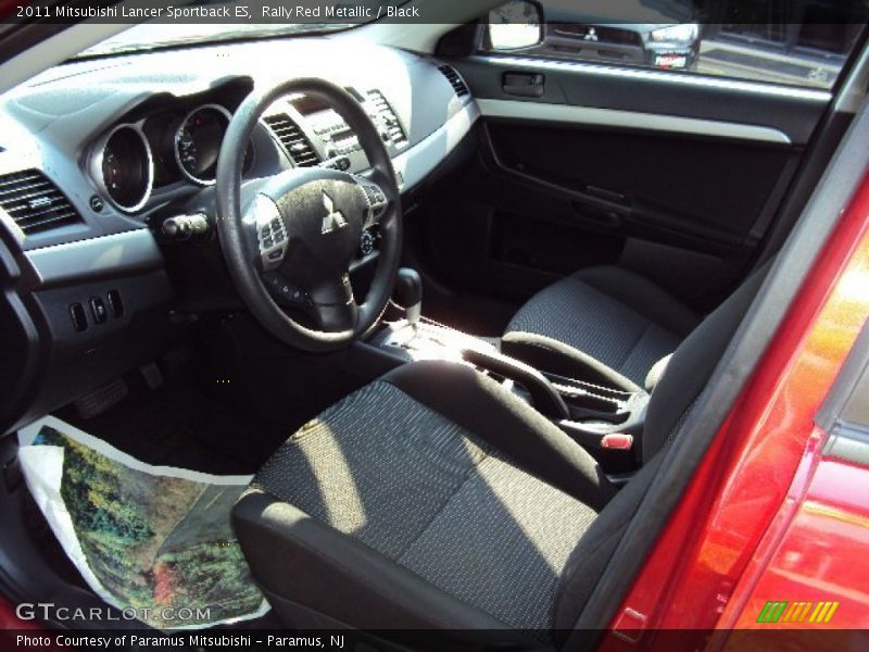 Rally Red Metallic / Black 2011 Mitsubishi Lancer Sportback ES