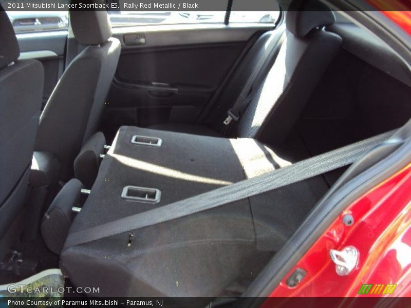 Rally Red Metallic / Black 2011 Mitsubishi Lancer Sportback ES