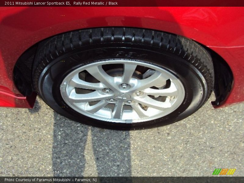 Rally Red Metallic / Black 2011 Mitsubishi Lancer Sportback ES