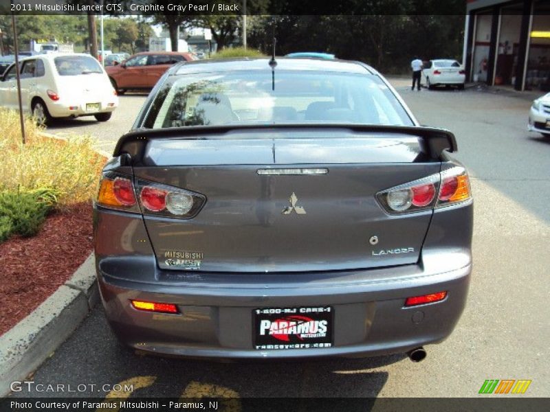 Graphite Gray Pearl / Black 2011 Mitsubishi Lancer GTS
