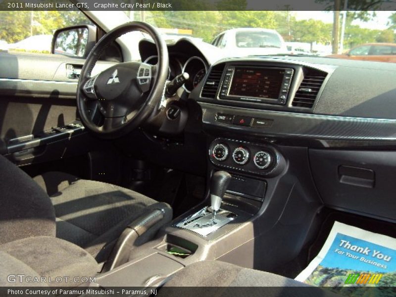 Graphite Gray Pearl / Black 2011 Mitsubishi Lancer GTS