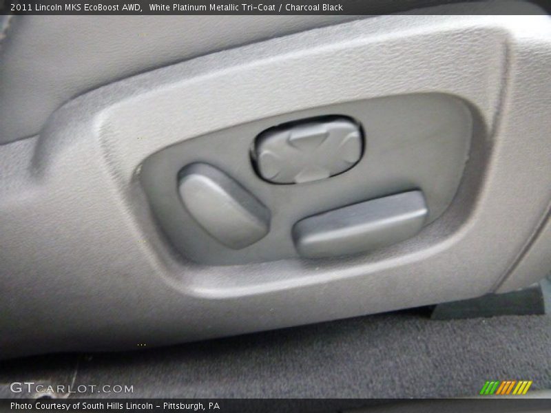 White Platinum Metallic Tri-Coat / Charcoal Black 2011 Lincoln MKS EcoBoost AWD