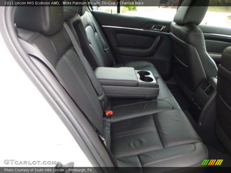 White Platinum Metallic Tri-Coat / Charcoal Black 2011 Lincoln MKS EcoBoost AWD