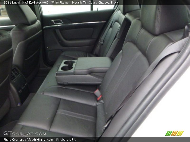 White Platinum Metallic Tri-Coat / Charcoal Black 2011 Lincoln MKS EcoBoost AWD