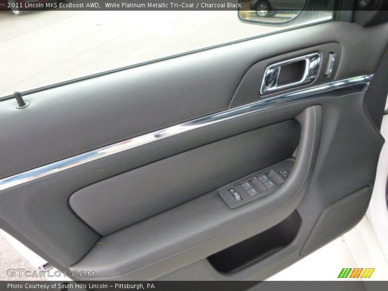 White Platinum Metallic Tri-Coat / Charcoal Black 2011 Lincoln MKS EcoBoost AWD