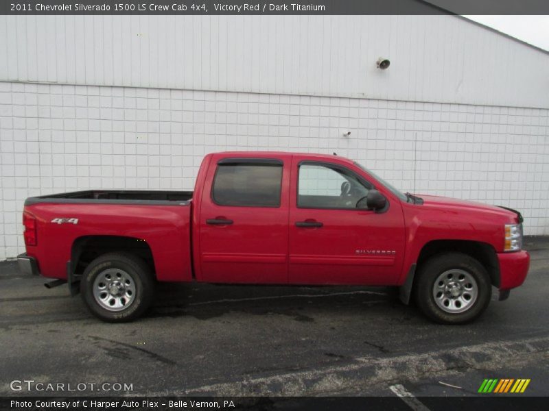 Victory Red / Dark Titanium 2011 Chevrolet Silverado 1500 LS Crew Cab 4x4