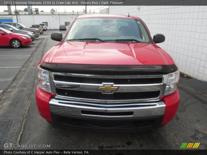 Victory Red / Dark Titanium 2011 Chevrolet Silverado 1500 LS Crew Cab 4x4