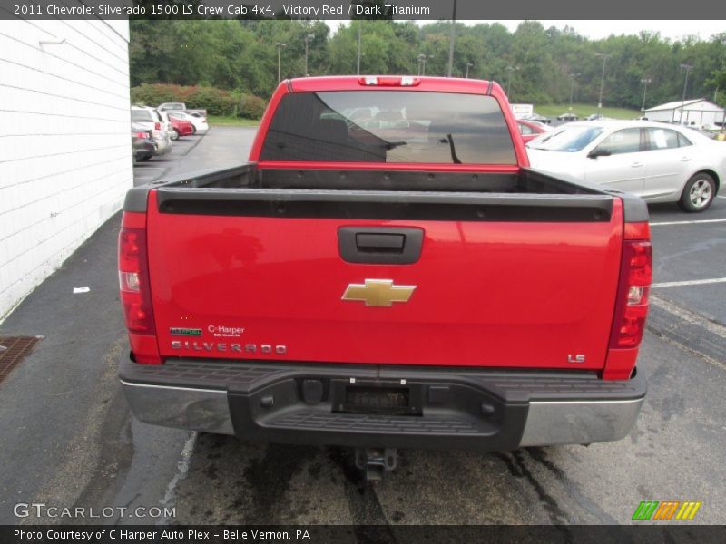 Victory Red / Dark Titanium 2011 Chevrolet Silverado 1500 LS Crew Cab 4x4