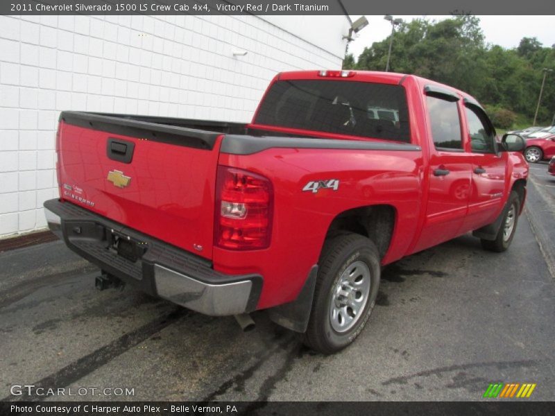 Victory Red / Dark Titanium 2011 Chevrolet Silverado 1500 LS Crew Cab 4x4