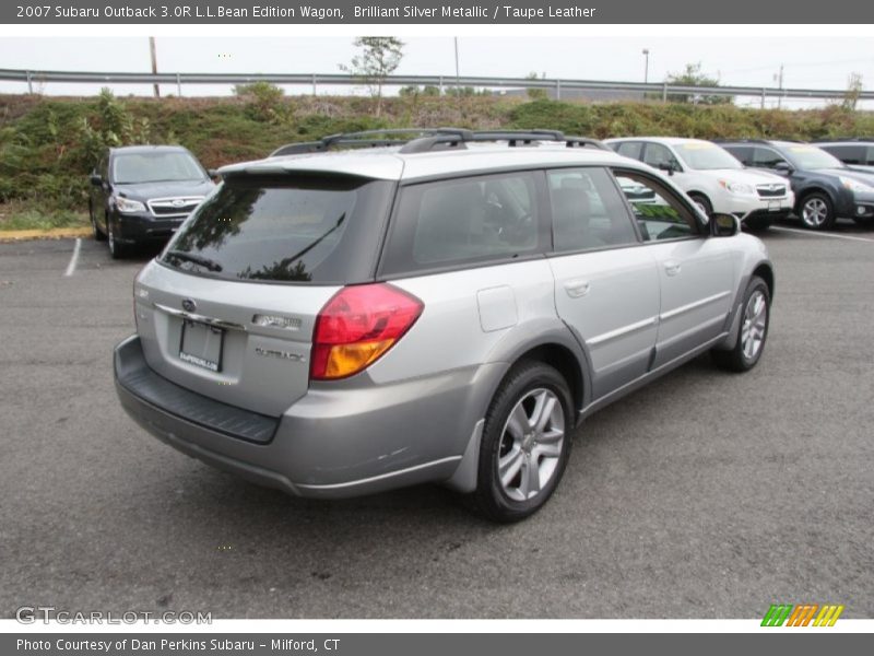 Brilliant Silver Metallic / Taupe Leather 2007 Subaru Outback 3.0R L.L.Bean Edition Wagon