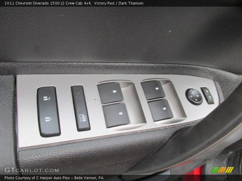 Victory Red / Dark Titanium 2011 Chevrolet Silverado 1500 LS Crew Cab 4x4
