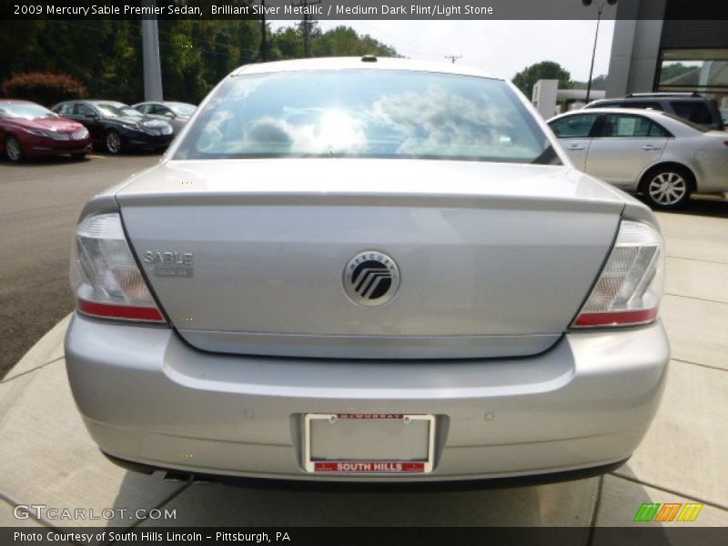 Brilliant Silver Metallic / Medium Dark Flint/Light Stone 2009 Mercury Sable Premier Sedan