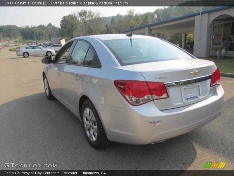 Silver Ice Metallic / Jet Black/Medium Titanium 2014 Chevrolet Cruze LS