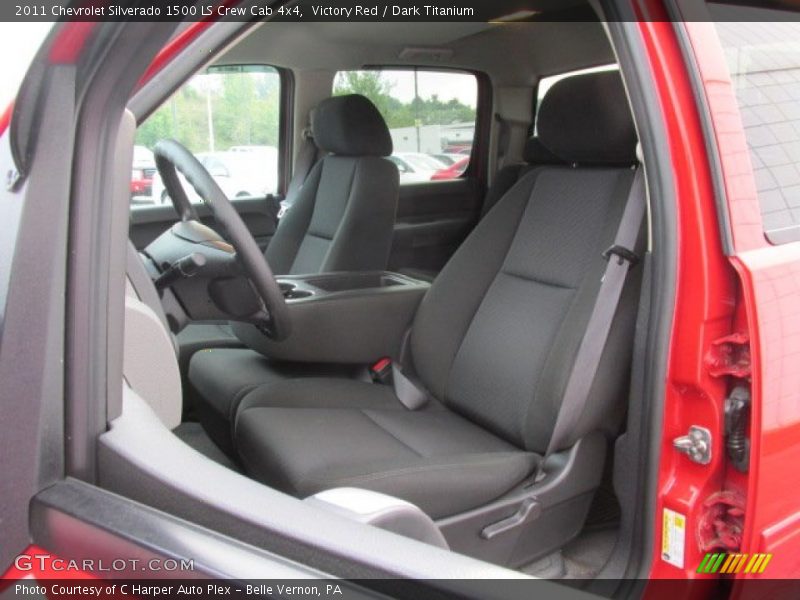 Victory Red / Dark Titanium 2011 Chevrolet Silverado 1500 LS Crew Cab 4x4