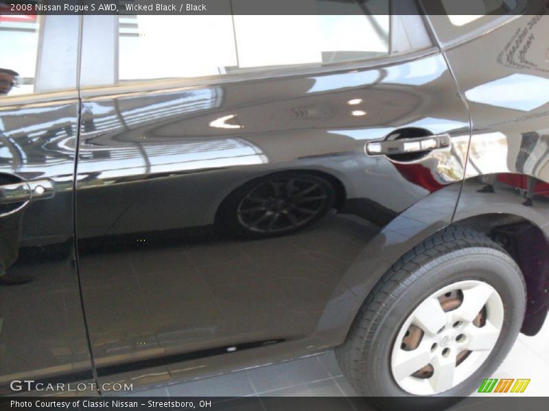 Wicked Black / Black 2008 Nissan Rogue S AWD