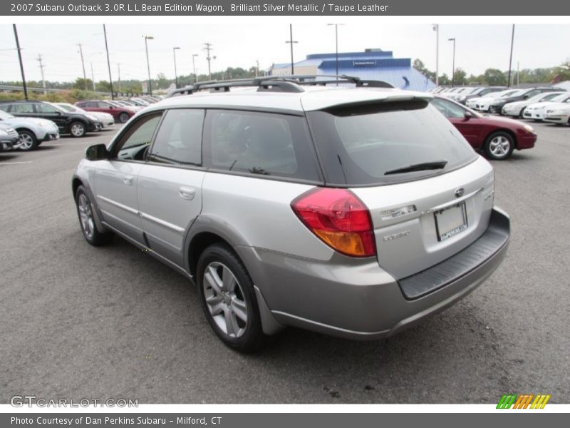 Brilliant Silver Metallic / Taupe Leather 2007 Subaru Outback 3.0R L.L.Bean Edition Wagon