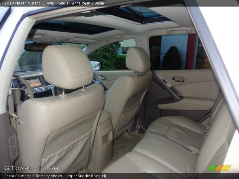 Glacier White Pearl / Beige 2010 Nissan Murano SL AWD