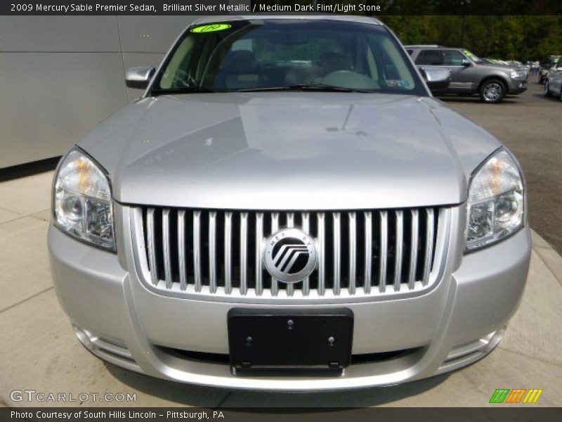 Brilliant Silver Metallic / Medium Dark Flint/Light Stone 2009 Mercury Sable Premier Sedan