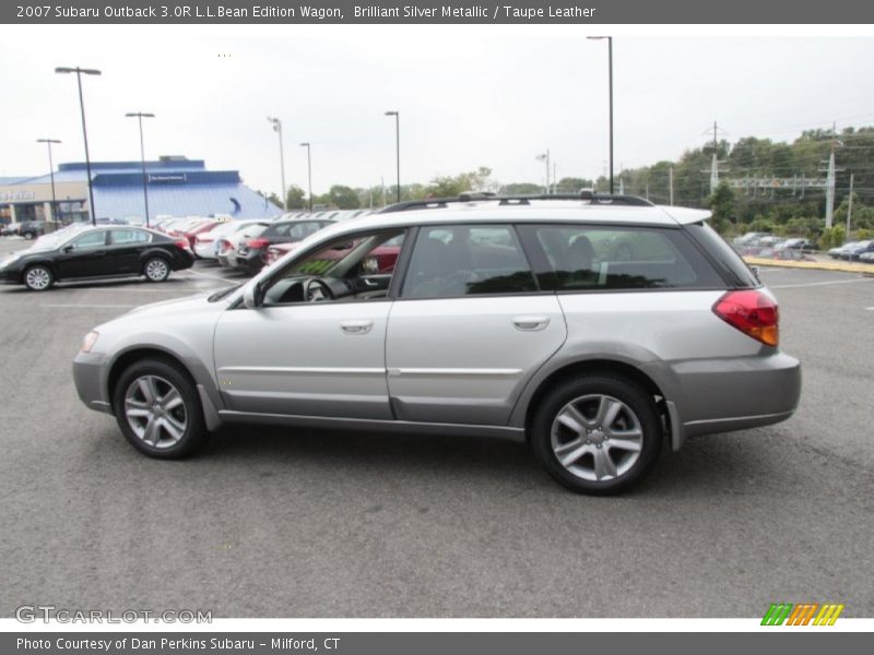 Brilliant Silver Metallic / Taupe Leather 2007 Subaru Outback 3.0R L.L.Bean Edition Wagon