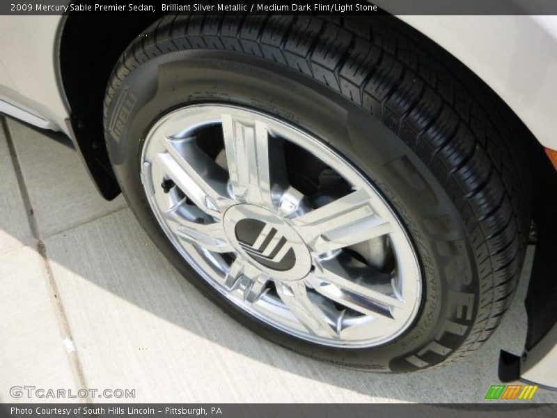 Brilliant Silver Metallic / Medium Dark Flint/Light Stone 2009 Mercury Sable Premier Sedan