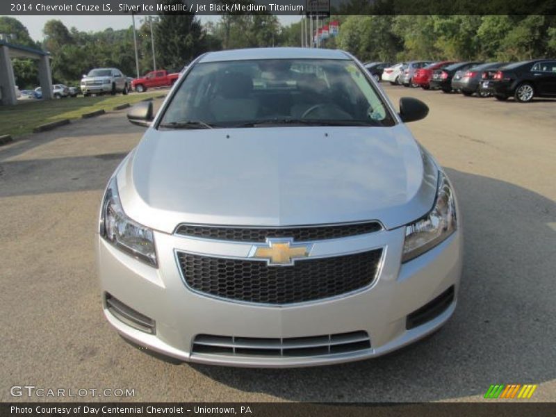 Silver Ice Metallic / Jet Black/Medium Titanium 2014 Chevrolet Cruze LS