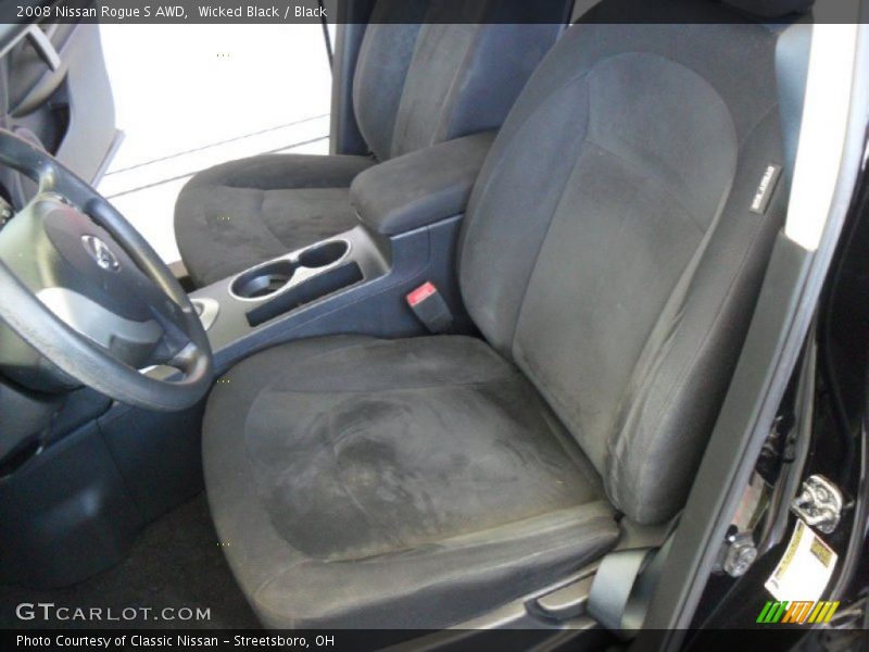 Wicked Black / Black 2008 Nissan Rogue S AWD