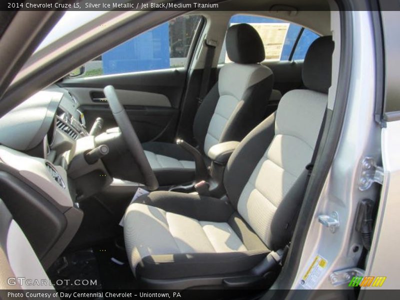 Silver Ice Metallic / Jet Black/Medium Titanium 2014 Chevrolet Cruze LS