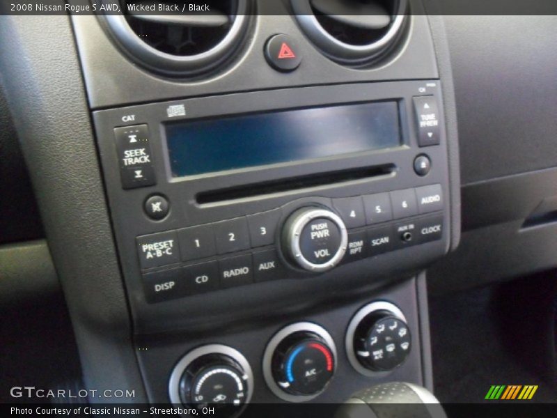 Wicked Black / Black 2008 Nissan Rogue S AWD