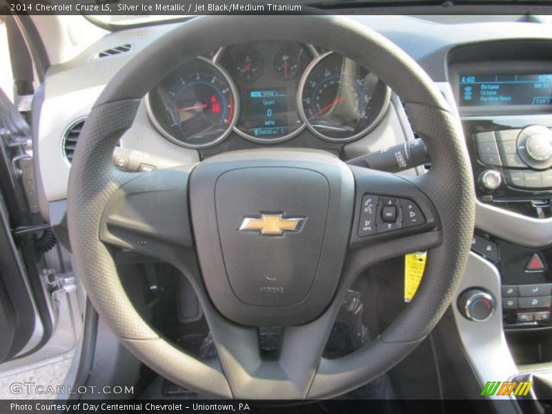 Silver Ice Metallic / Jet Black/Medium Titanium 2014 Chevrolet Cruze LS