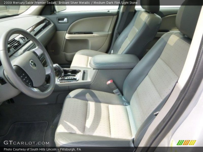 Brilliant Silver Metallic / Medium Dark Flint/Light Stone 2009 Mercury Sable Premier Sedan