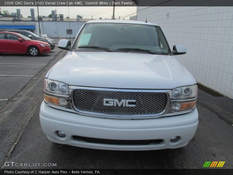 Summit White / Dark Pewter 2006 GMC Sierra 1500 Denali Crew Cab 4WD