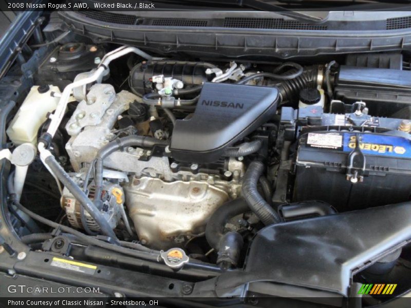 Wicked Black / Black 2008 Nissan Rogue S AWD