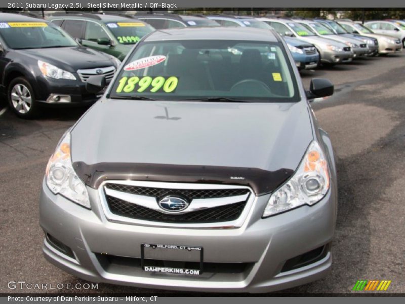 Steel Silver Metallic / Off-Black 2011 Subaru Legacy 2.5i
