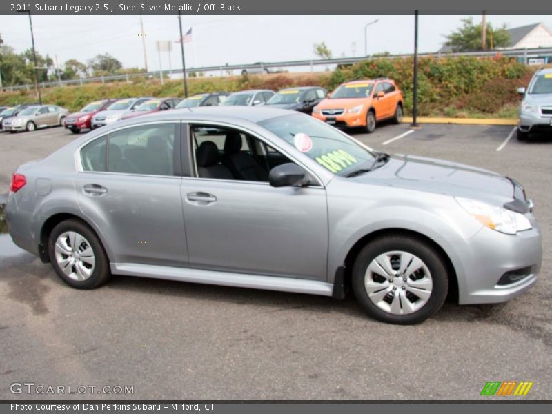 Steel Silver Metallic / Off-Black 2011 Subaru Legacy 2.5i