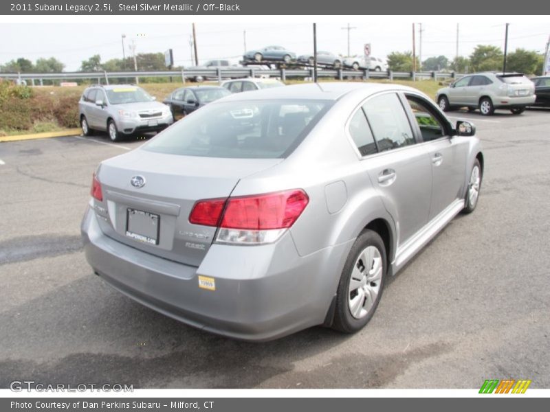 Steel Silver Metallic / Off-Black 2011 Subaru Legacy 2.5i