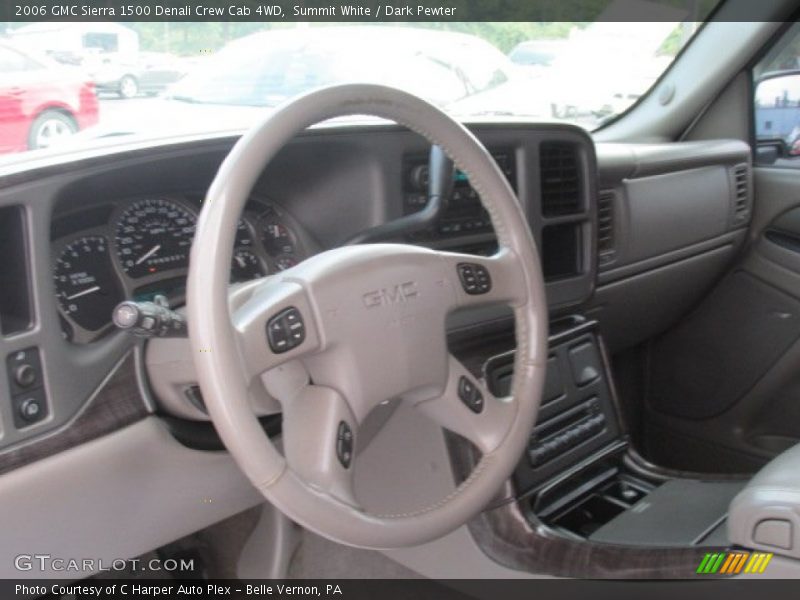 Summit White / Dark Pewter 2006 GMC Sierra 1500 Denali Crew Cab 4WD