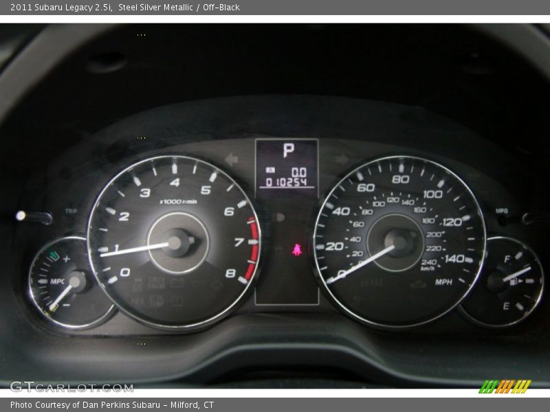 Steel Silver Metallic / Off-Black 2011 Subaru Legacy 2.5i