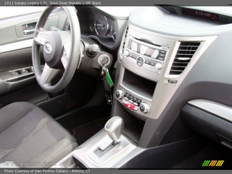 Steel Silver Metallic / Off-Black 2011 Subaru Legacy 2.5i